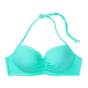 Victoria Secret Zuma Demi swim top - 34C Aqua